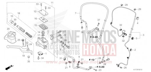 FRONT BRAKE MASTER CYLINDER (CRF250LRA/300LA/LRA) CRF300LRAM de 2021